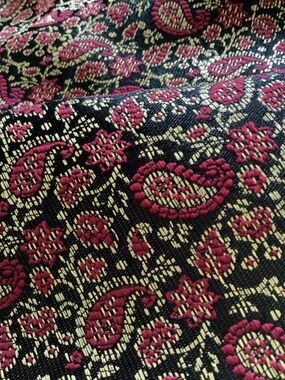 Kurta Tunic Shirt Size LG/XL Burgundy and Gold Paisley from India Arts
